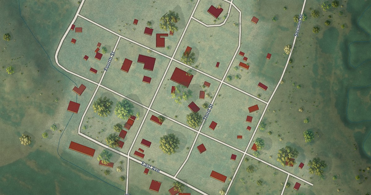 Map of Paradise, Kansas in 2026