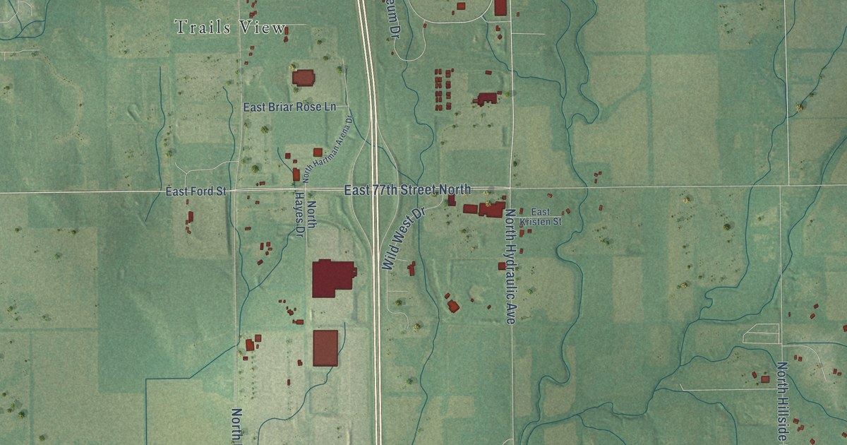Map of Park City, Kansas in 2026