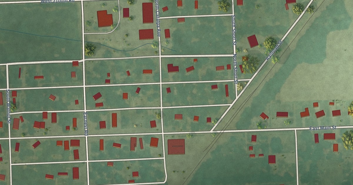 Map of Parker, Kansas in 2026