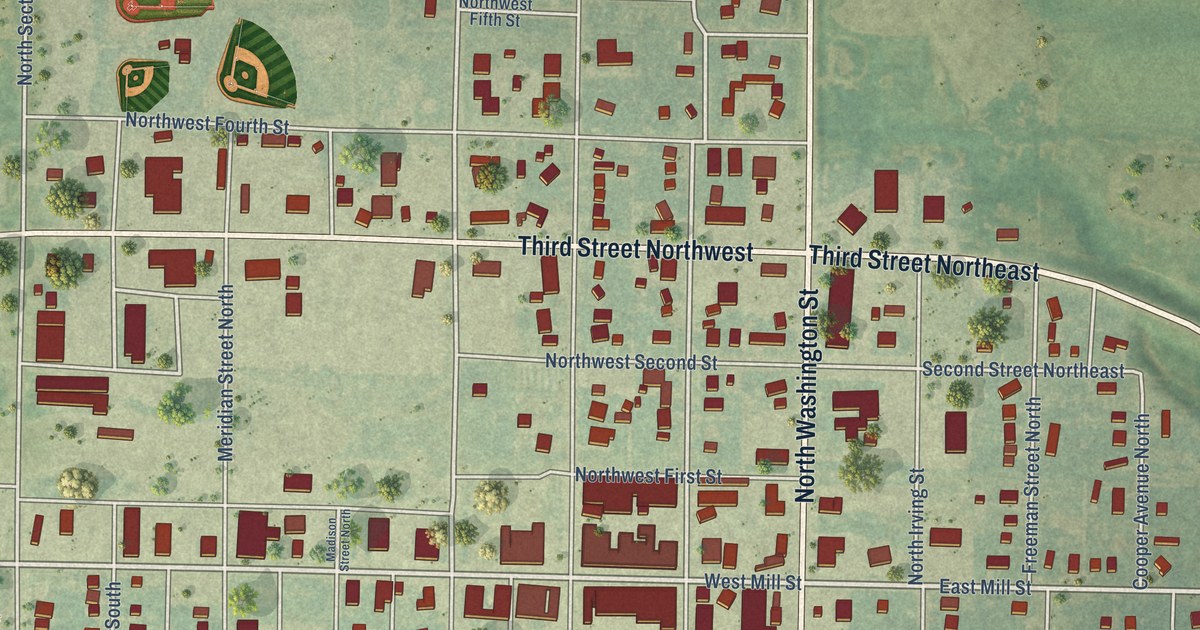 Map of Plainville, Kansas in 2026