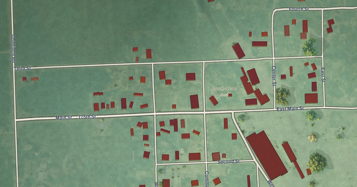 Map of Powhattan, Kansas in 2026
