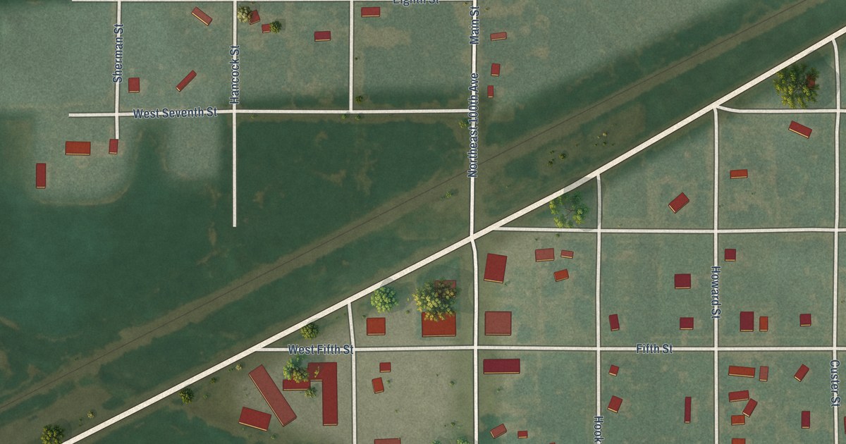 Map of Preston, Kansas in 2026