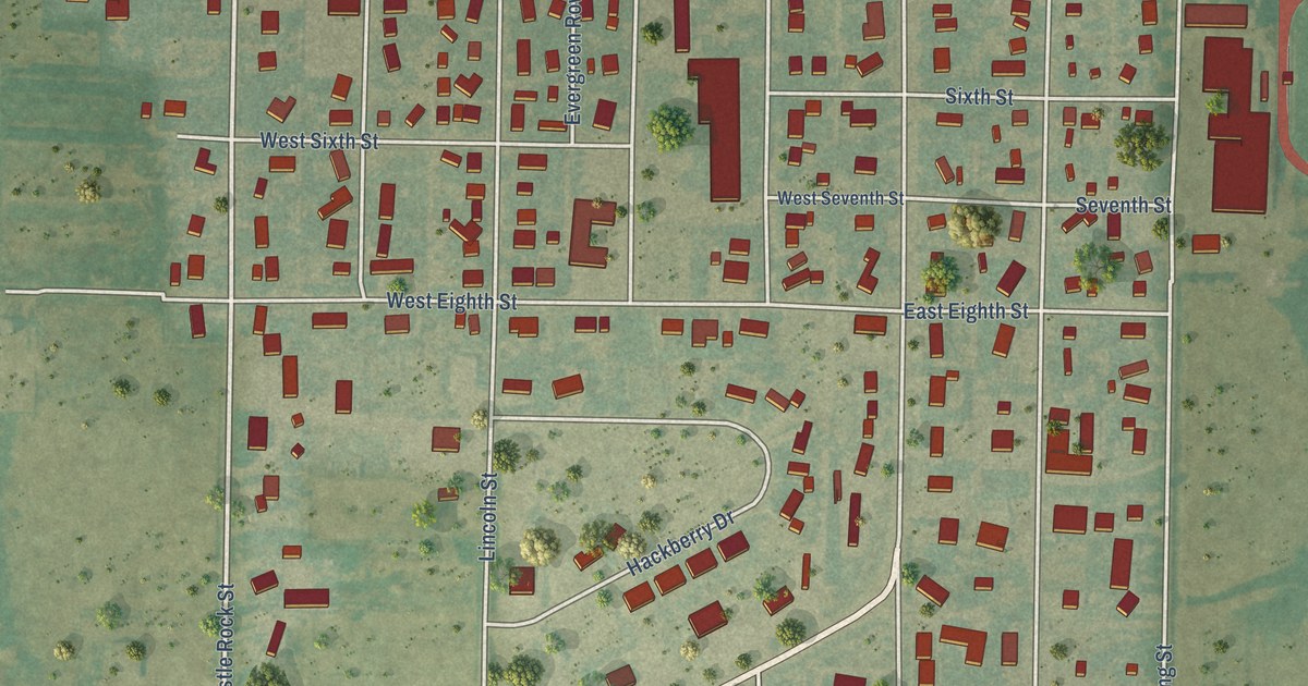Map of Quinter, Kansas in 2026