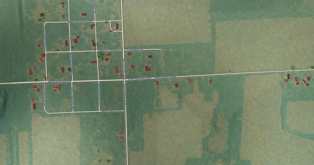 Map of Radley, Kansas in 2026