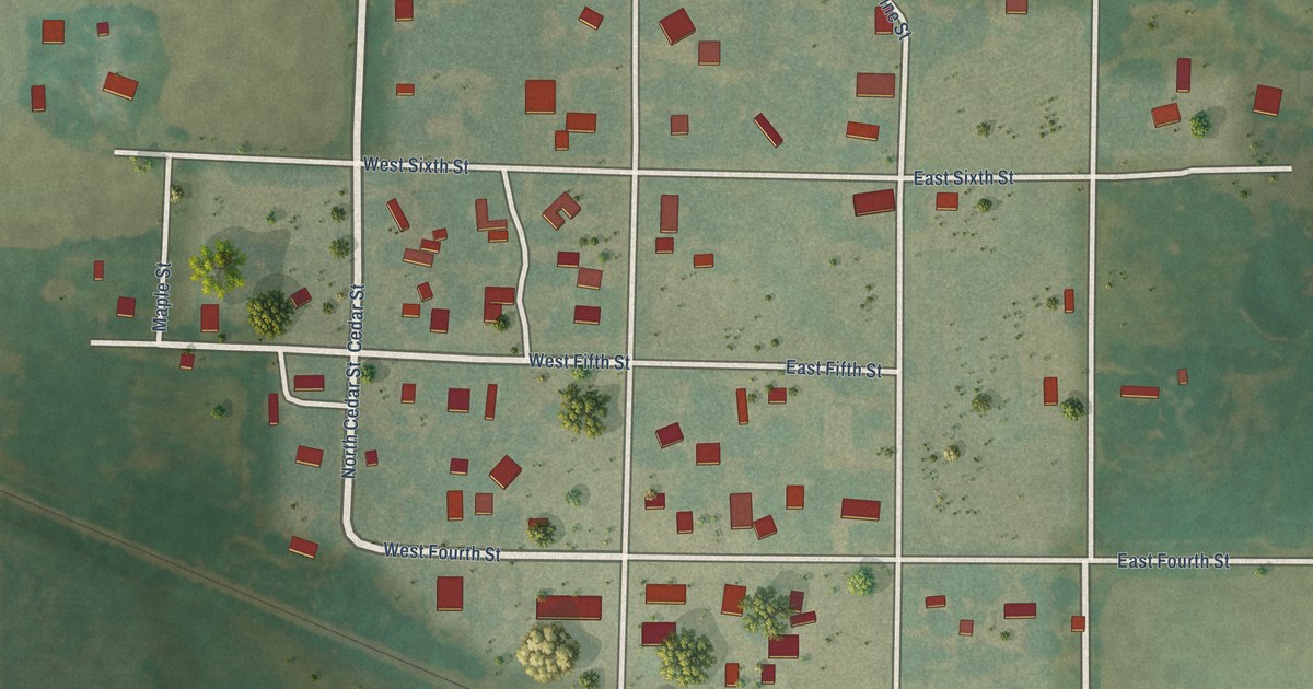 Map of Raymond, Kansas in 2026