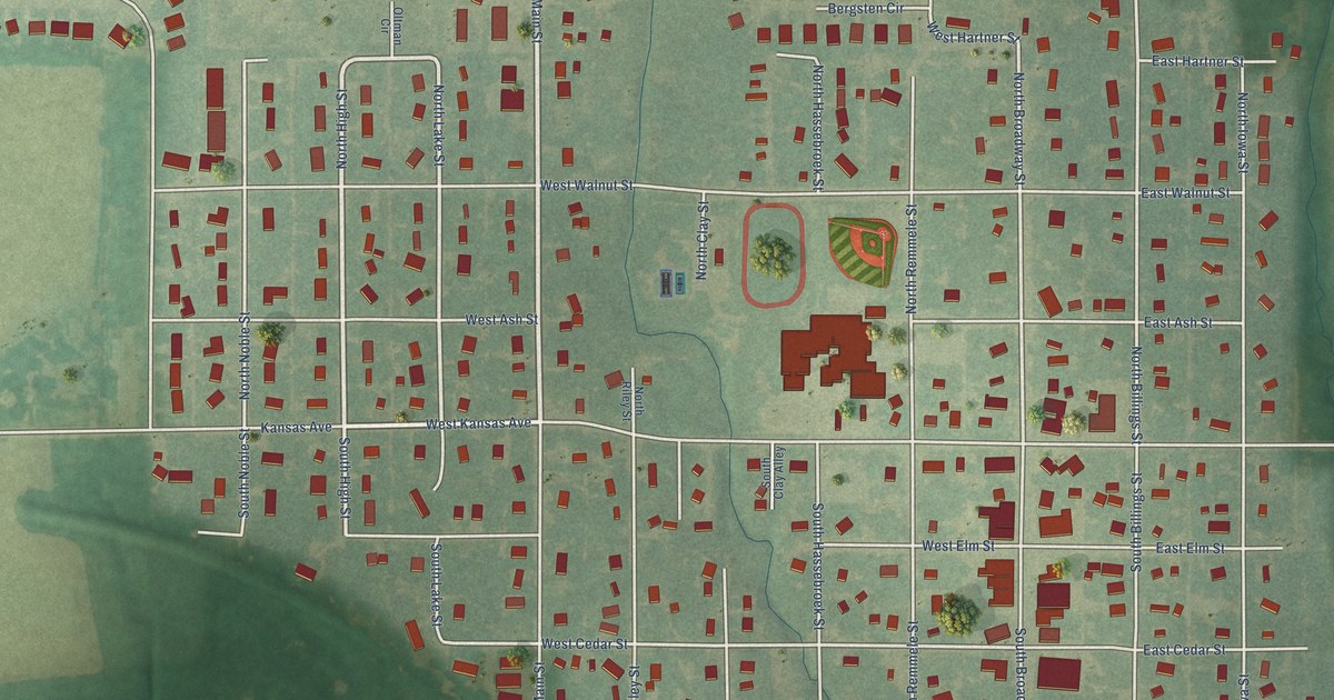 Map of Riley, Kansas in 2026