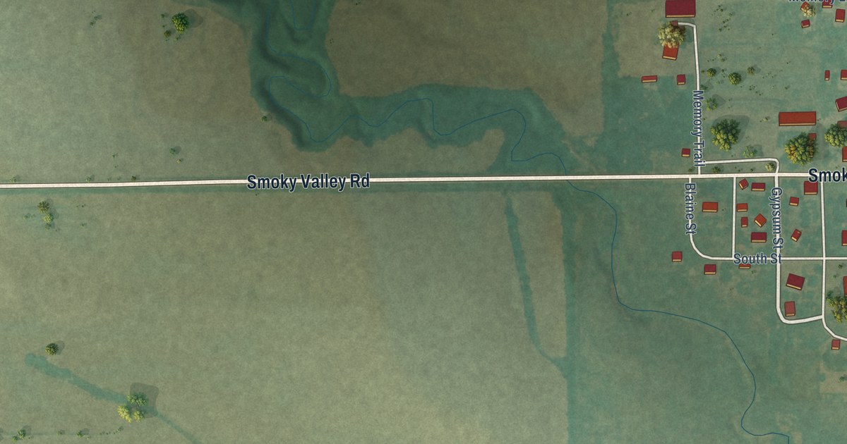 Map of Roxbury, Kansas in 2026