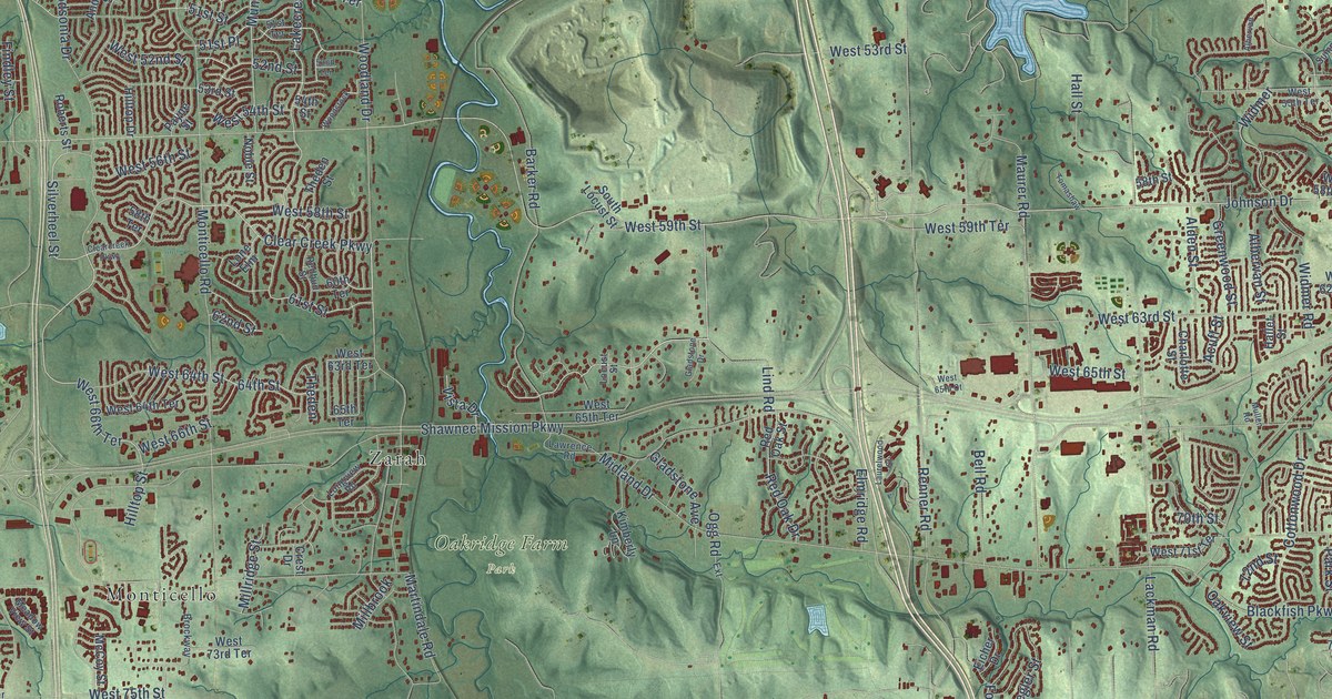 Map of Shawnee, Kansas in 2026