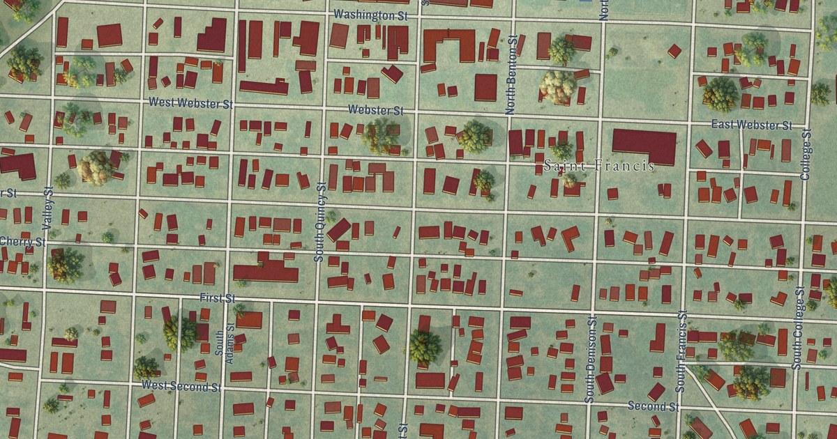 Map of St. Francis, Kansas in 2026