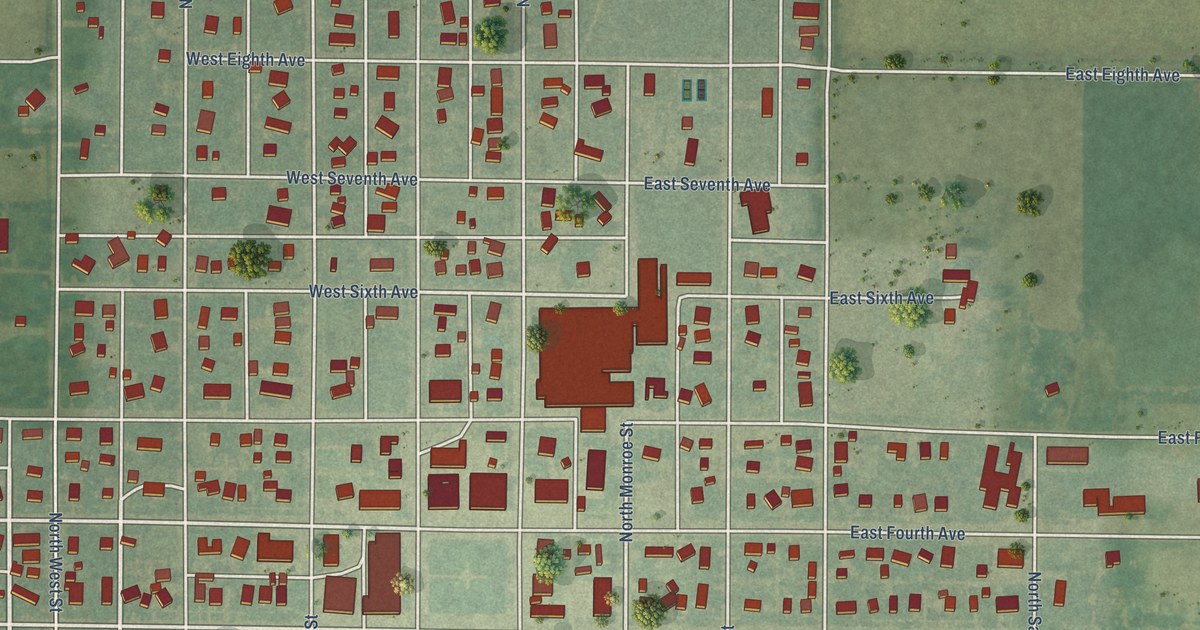Map of St. John, Kansas in 2026