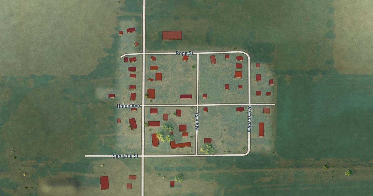 Map of Susank, Kansas in 2026