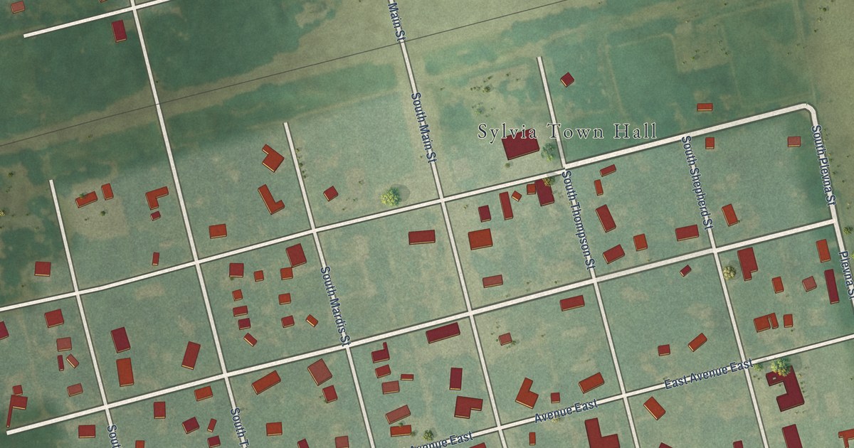 Map of Sylvia, Kansas in 2026