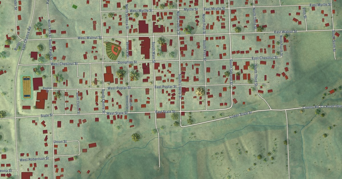 Map of Troy, Kansas in 2026
