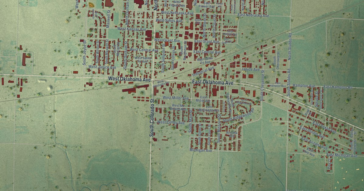 Map of Ulysses, Kansas in 2026