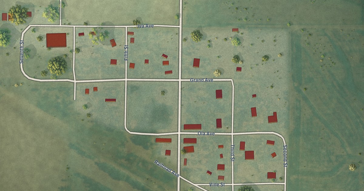 Map of Waldo, Kansas in 2026