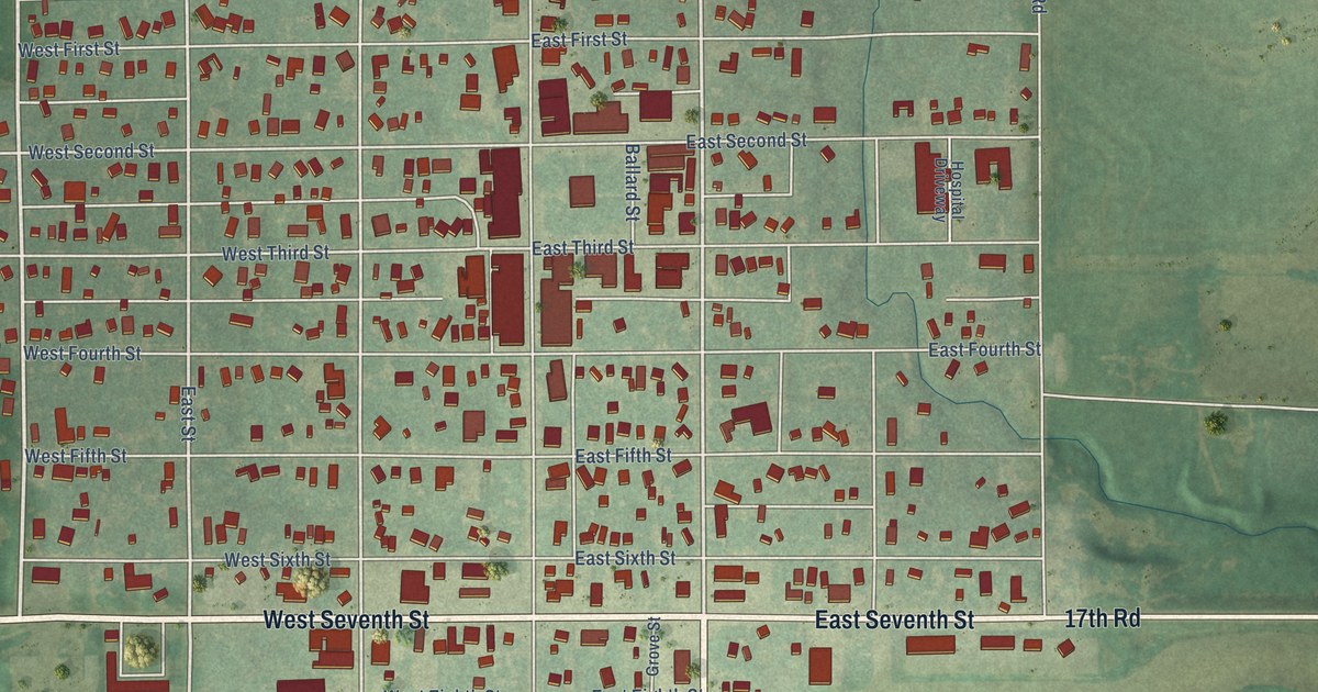 Map of Washington, Kansas in 2026