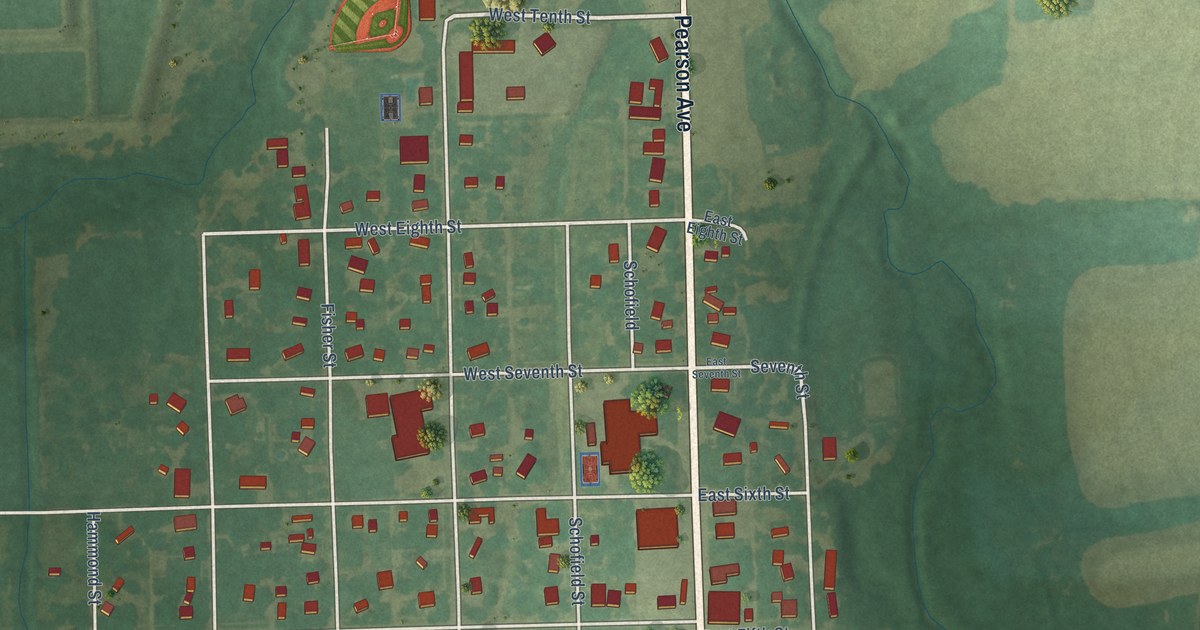 Map of Waverly, Kansas in 2026