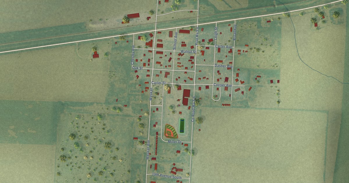 Map of Weskan, Kansas in 2026