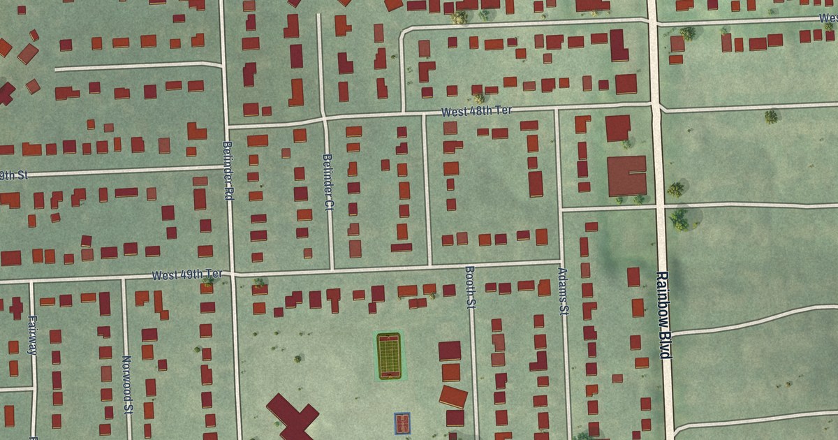 Map of Westwood, Kansas in 2026