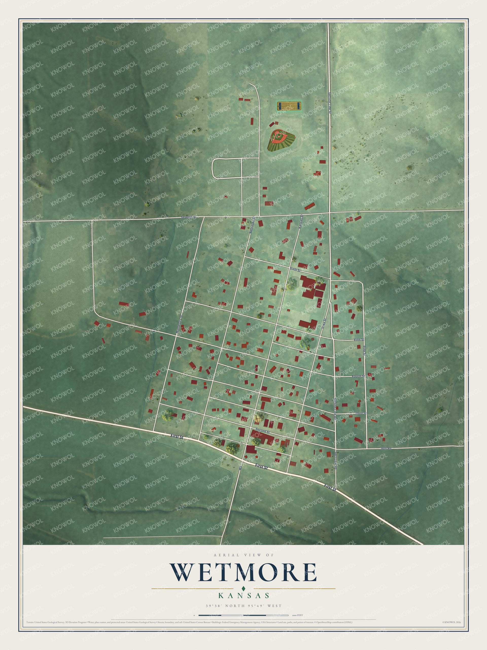 Watermarked full-map preview of Wetmore, Kansas