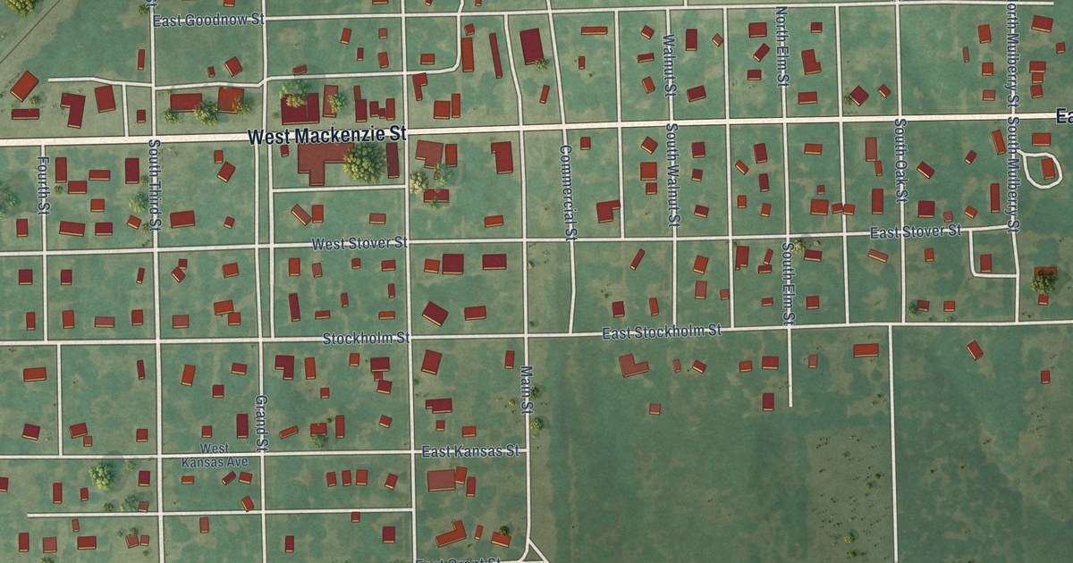 Map of White City, Kansas in 2026