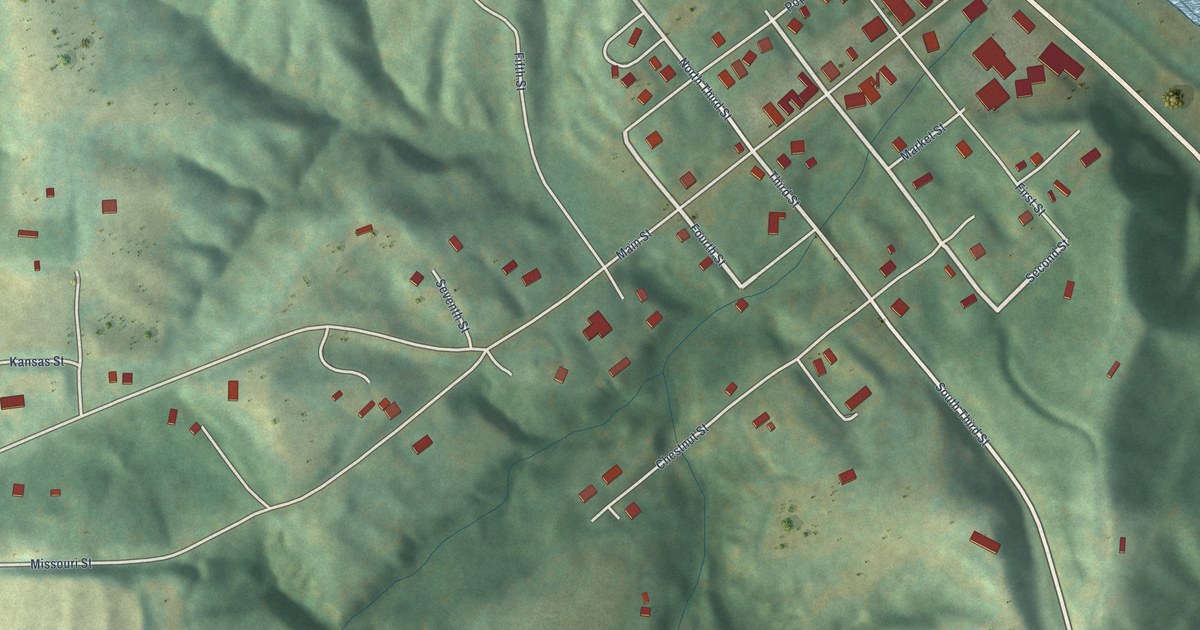 Map of White Cloud, Kansas in 2026