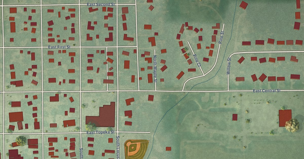 Map of Whitewater, Kansas in 2026