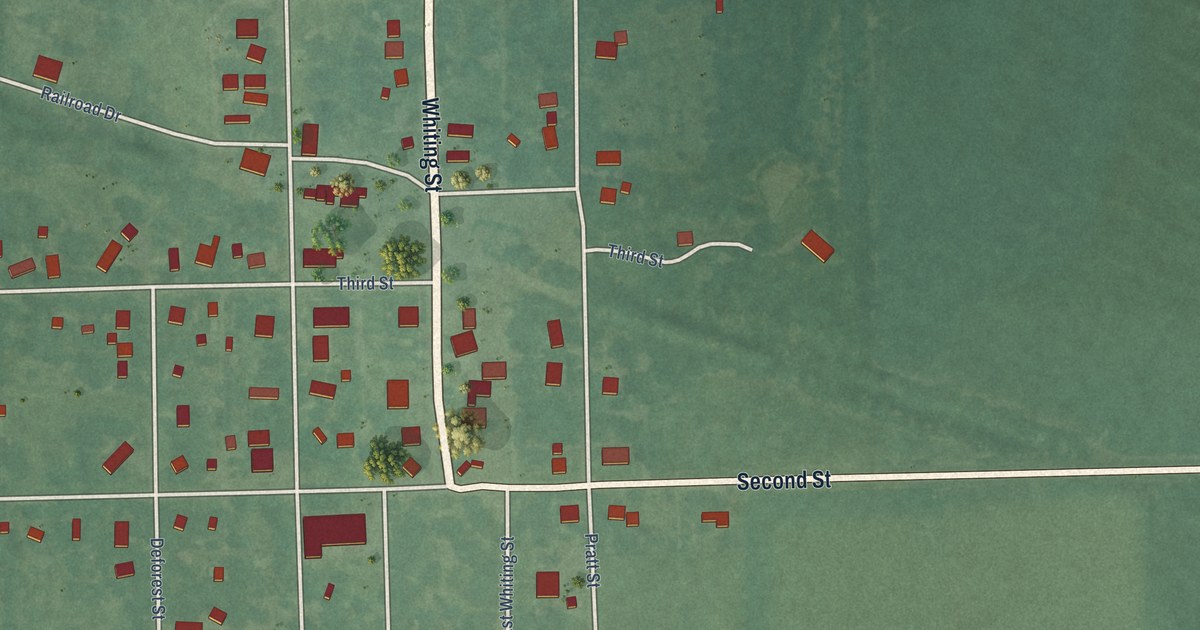 Map of Whiting, Kansas in 2026
