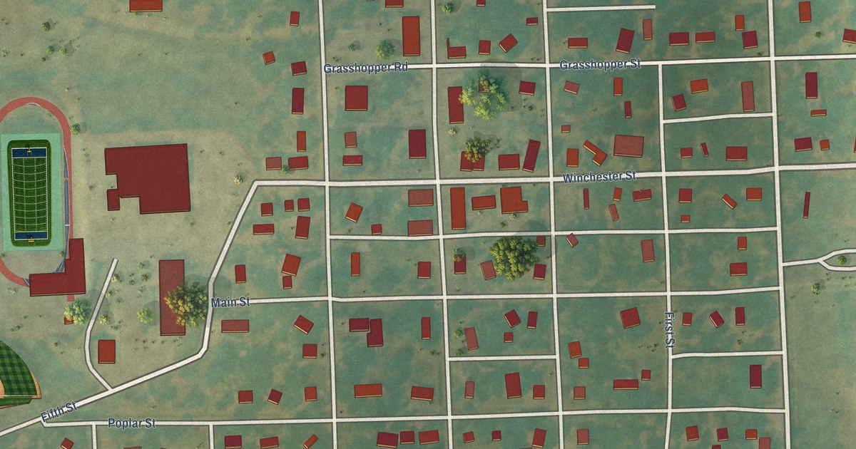 Map of Winchester, Kansas in 2026