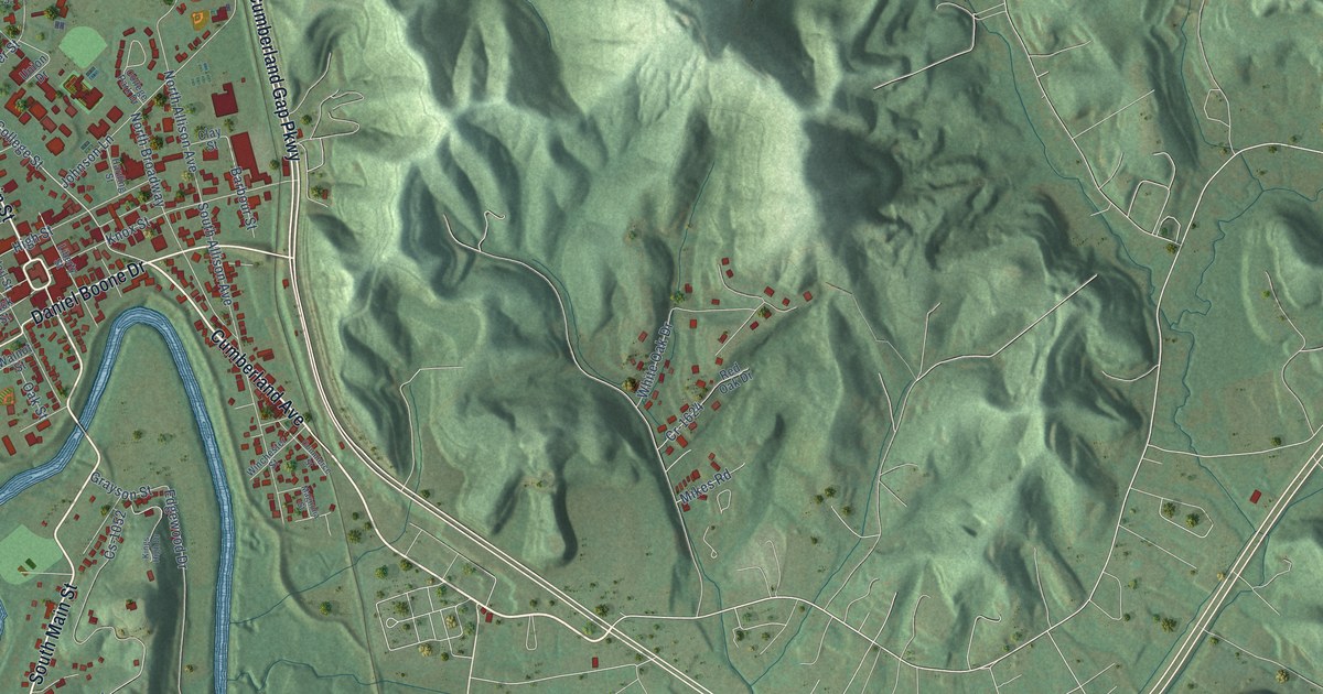 Map of Barbourville, Kentucky in 2026