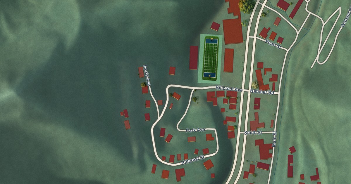 Map of Belfry, Kentucky in 2026
