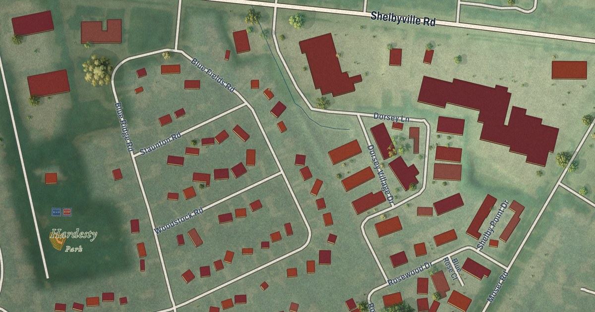 Map of Blue Ridge Manor, Kentucky in 2026