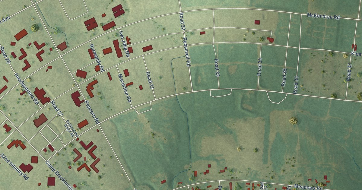 Map of Breckinridge Center, Kentucky in 2026