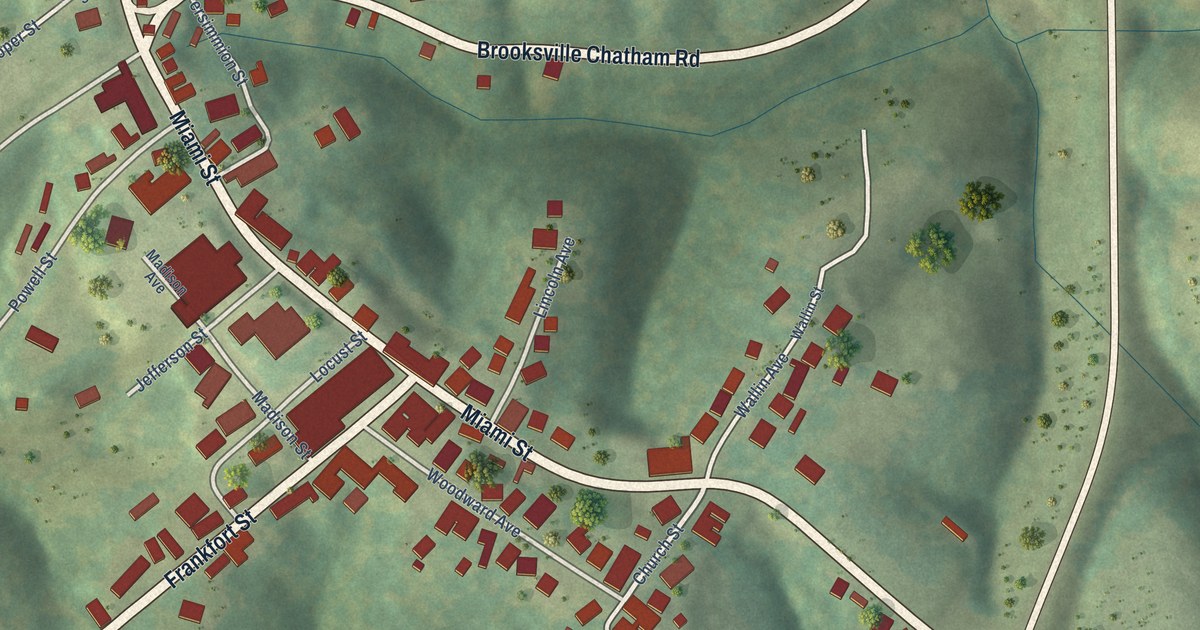 Map of Brooksville, Kentucky in 2026