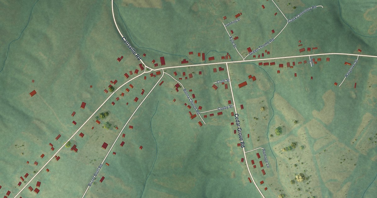 Map of Burna, Kentucky in 2026