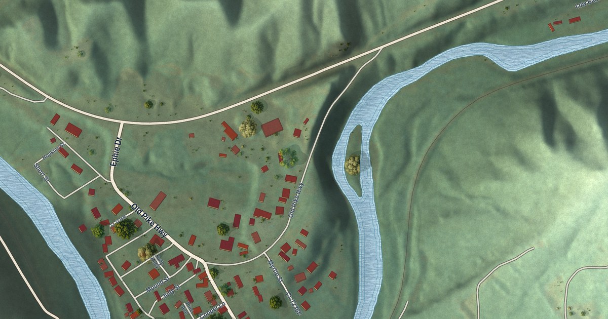 Map of Coldiron, Kentucky in 2026