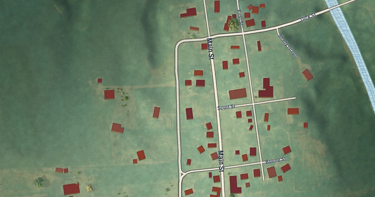 Map of Curdsville, Kentucky in 2026