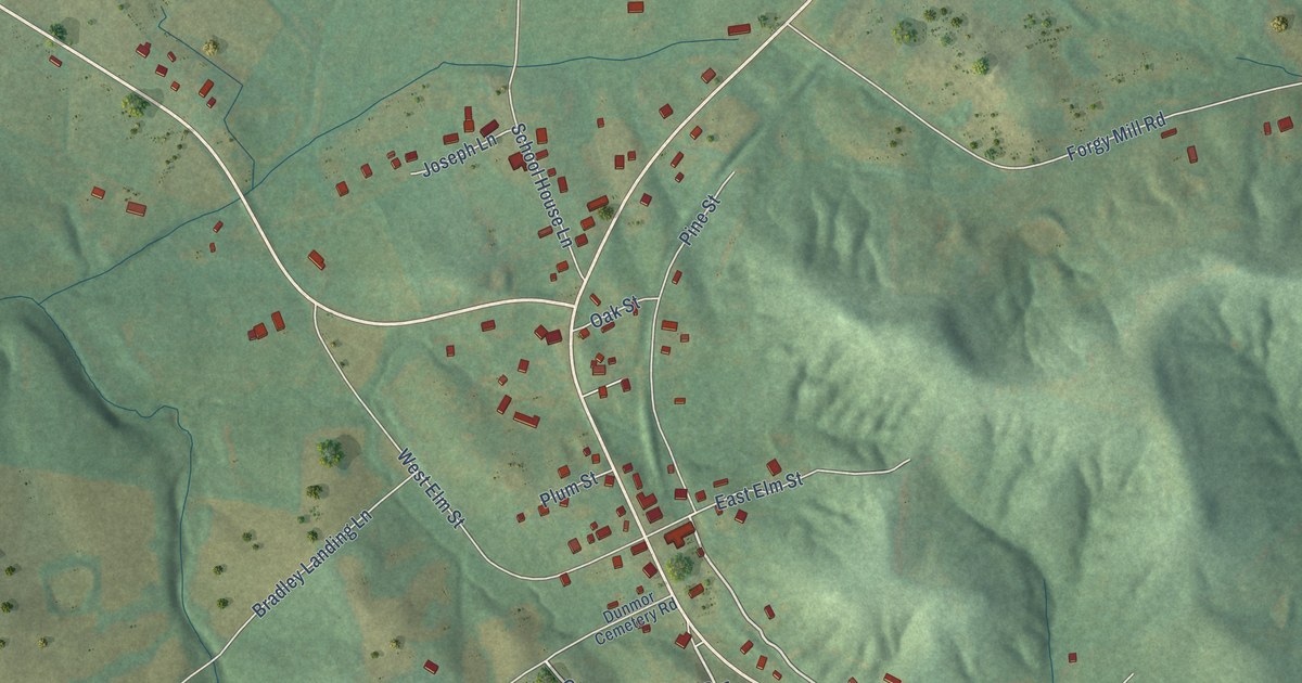 Map of Dunmor, Kentucky in 2026