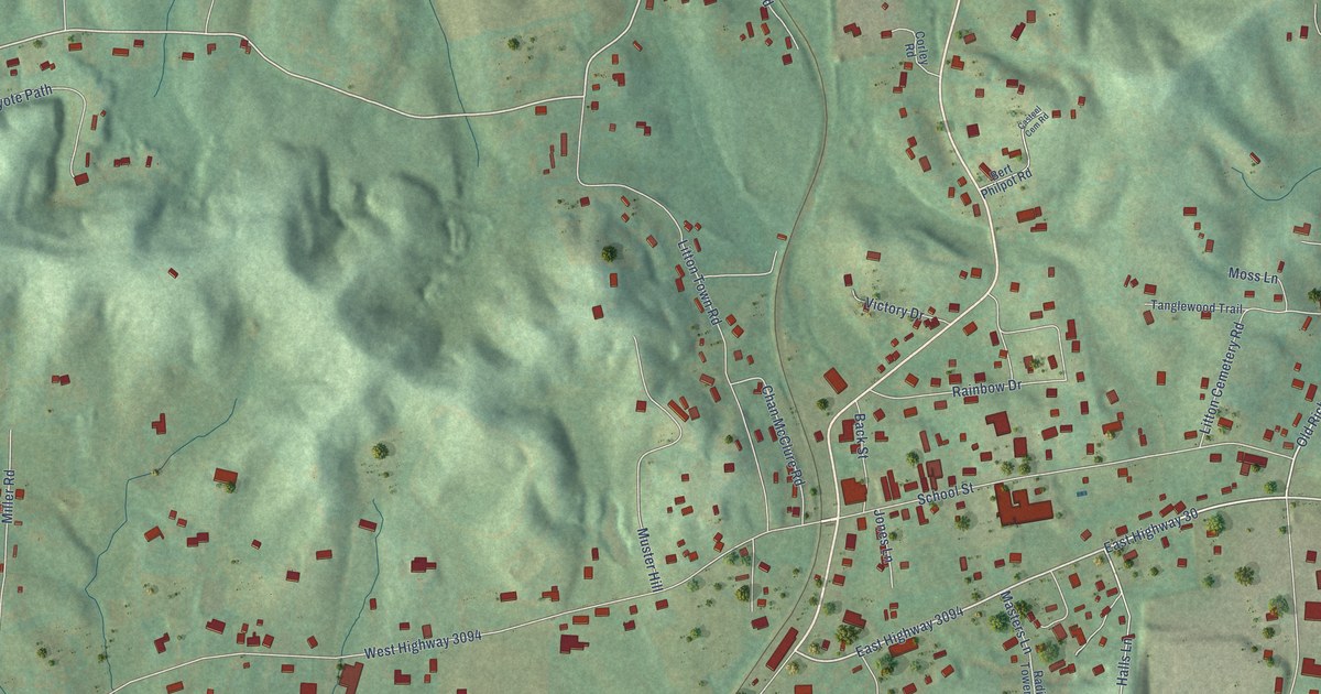 Map of East Bernstadt, Kentucky in 2026