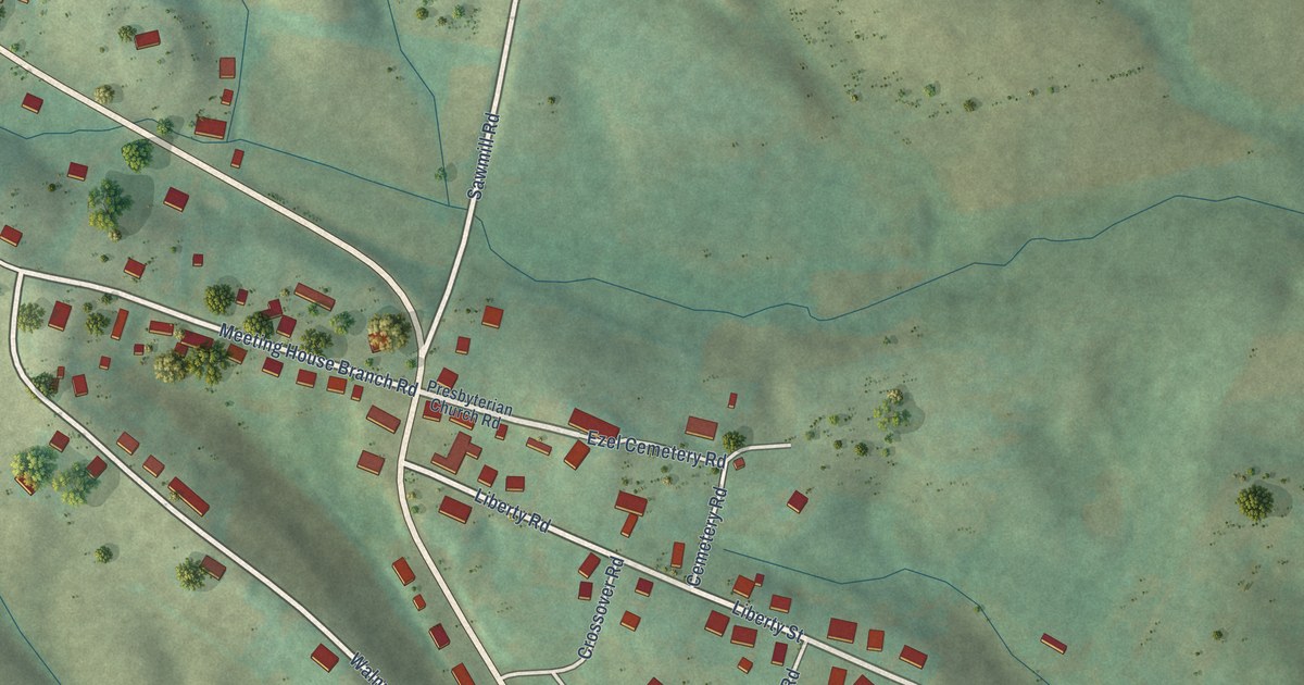Map of Ezel, Kentucky in 2026