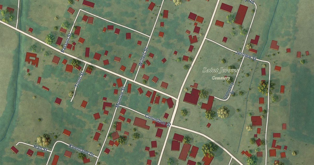 Map of Fancy Farm, Kentucky in 2026
