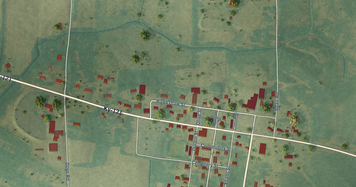 Map of Farmington, Kentucky in 2026