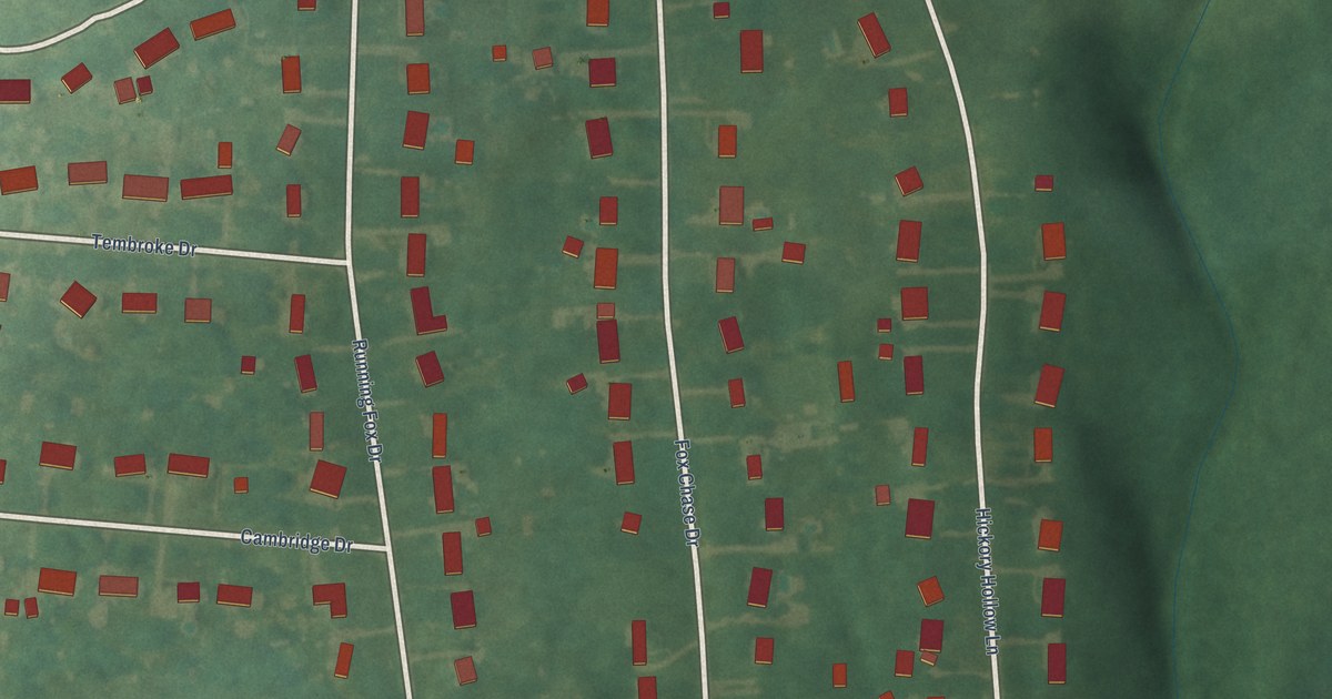 Map of Fox Chase, Kentucky in 2026
