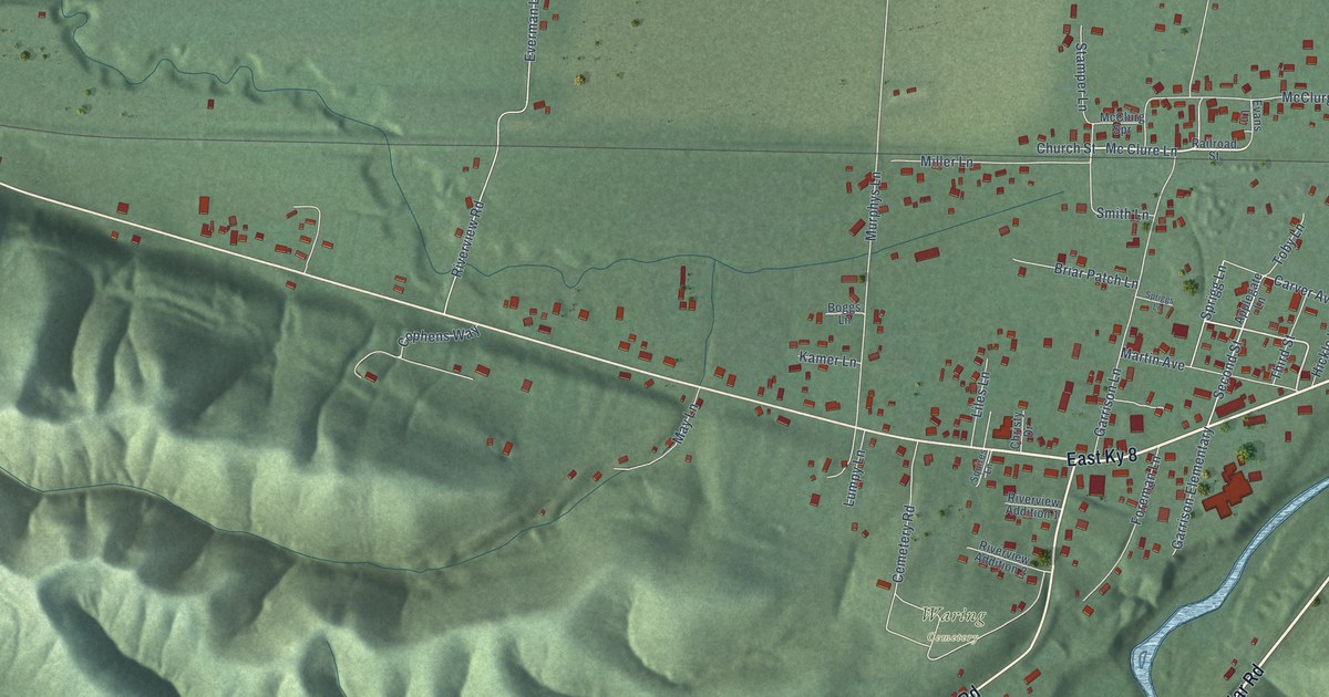 Map of Garrison, Kentucky in 2026
