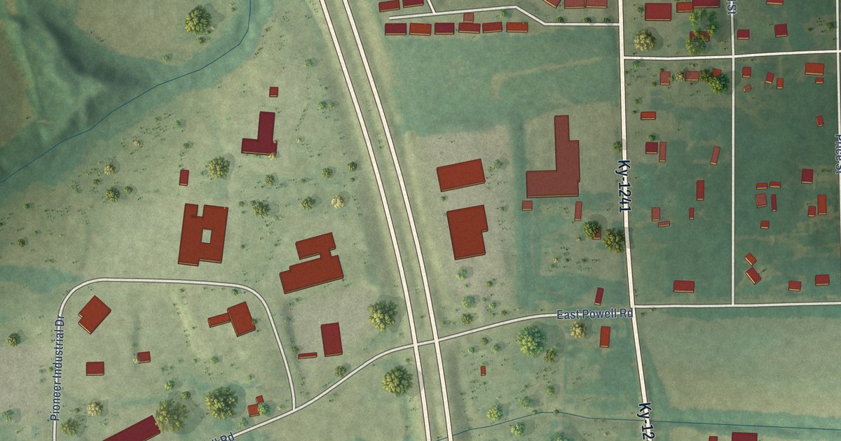 Map of Hickory, Kentucky in 2026
