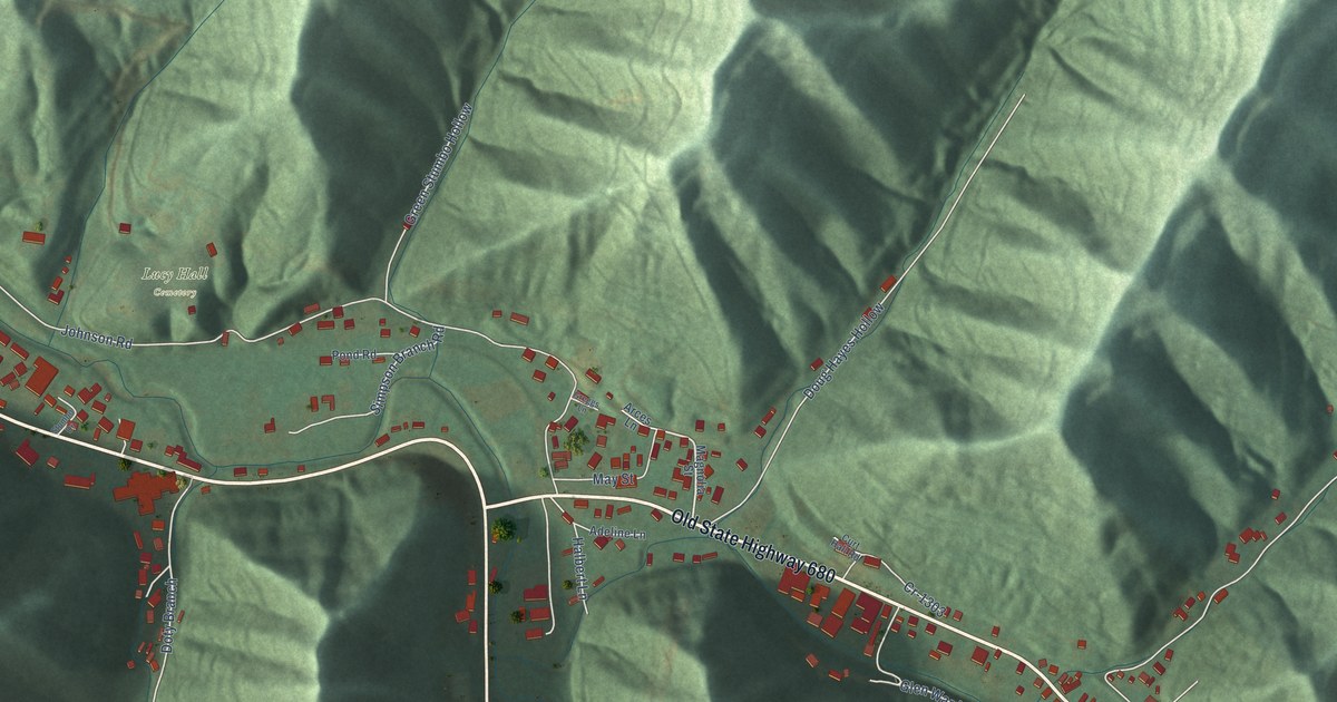 Map of McDowell, Kentucky in 2026
