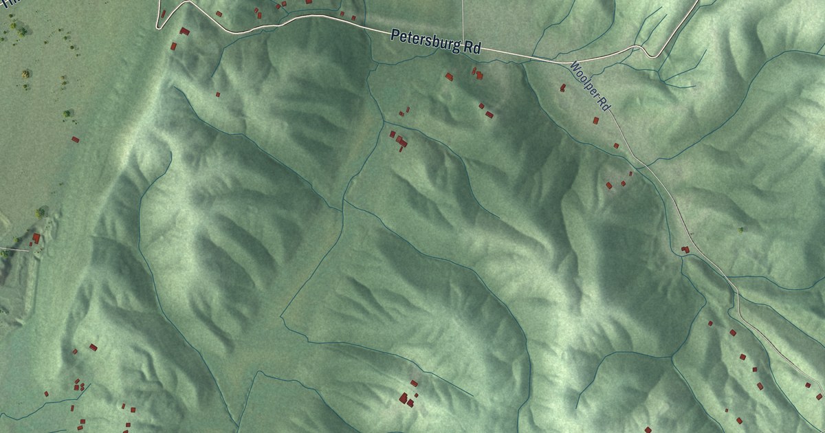 Map of Petersburg, Kentucky in 2026