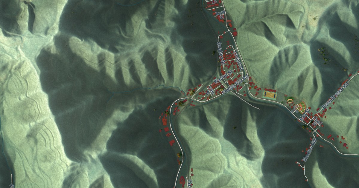 Map of Phelps, Kentucky in 2026