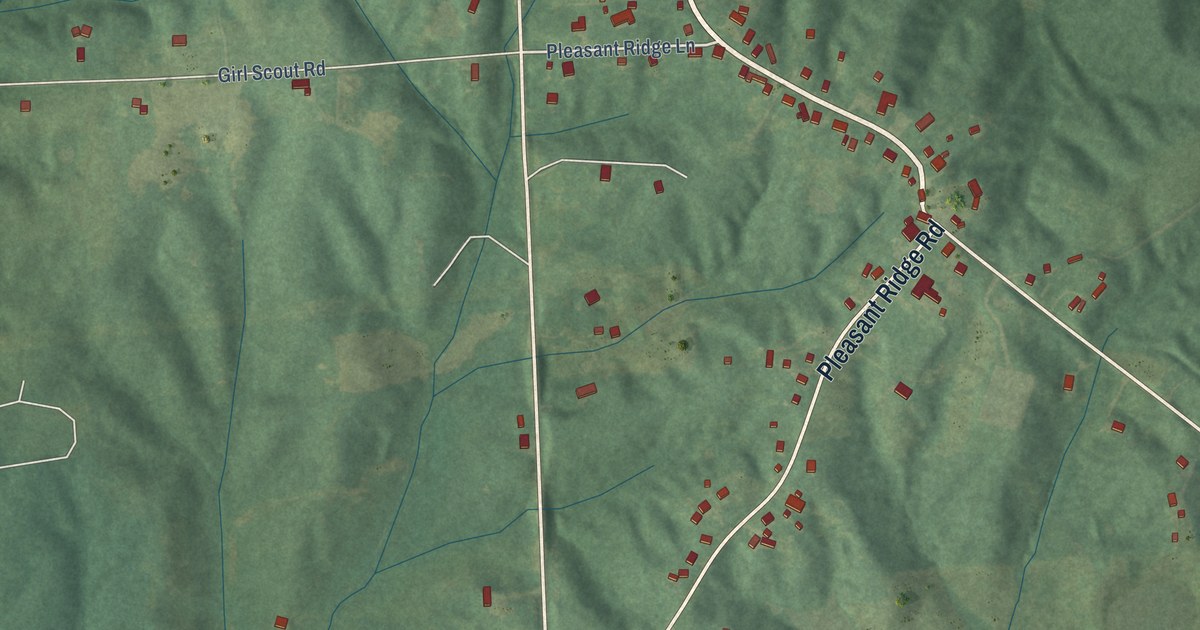 Map of Pleasant Ridge, Kentucky in 2026