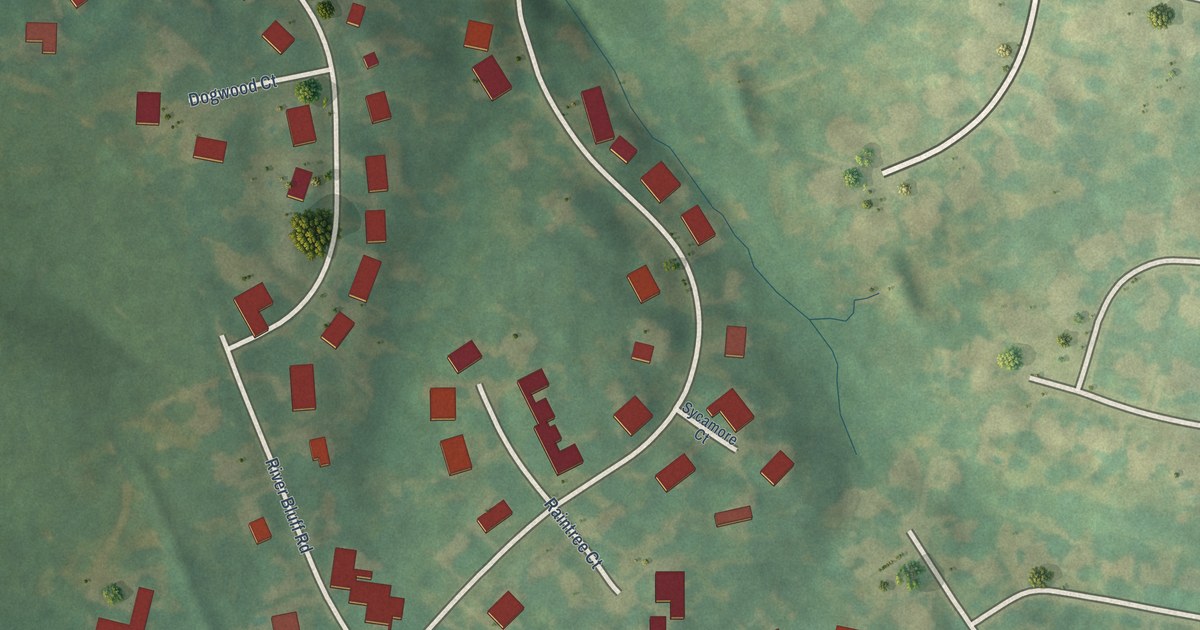 Map of River Bluff, Kentucky in 2026